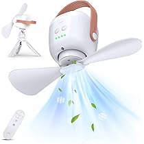 ✨新品未使用✨扇風機 キャンプ扇風機✨LEDライト付き✨吊り下げ 卓上 防災 2023041110000mah1.jpg