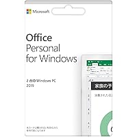 Microsoft Office Personal 2019 (最新 永続版)|カード版|Windows10|PC2台