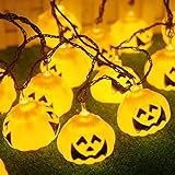 ADZUKI ハロウィン 電池LED ストリングライト カボチャ
