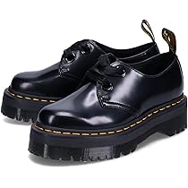 Dr.Martens holy 25234001 厚底 HOLLY LEATHER PLATFORM SHOES in Black | Dr. Martens