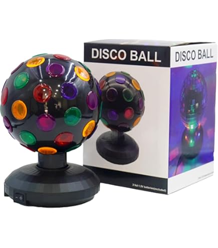 Lancoon Disco Ball Licht, Tragbare Mini Tragbare LED Lampe Nacht Stroboskop Uhr Armband USB Aufladen Sprachgesteuert mit Saugnapf für Party Auto Tanzen DJ Club(Blau