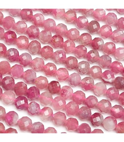 ★ピンクトルマリン 大粒薔薇型ビーズ(SA+) ☆ピンクトルマリン 大粒薔薇型ビーズ(SA+) lucky365shop_10068534