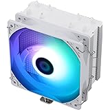 Thermalright AssassinX 120R SE White ARGB CPUエアクーラー、4本のホットパイプ、C 12CW-S PWM静音ファンCPUクーラー、S-FDBベアリング付き、AMD AM4/AM5 Intel LGA 170
