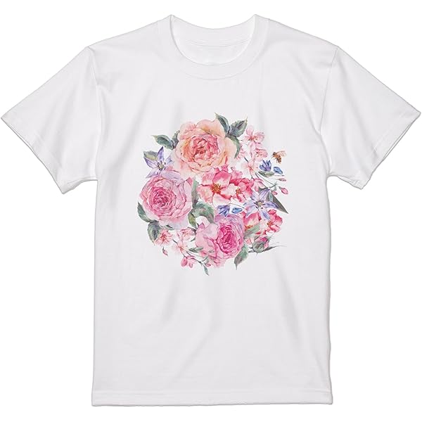 Amazon | 花 赤い薔薇 ポケットの中の赤い薔薇 Tシャツ | T