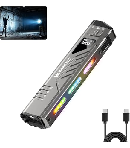 Amazon.co.jp: WUBEN T4 タクティカル懐中電灯 EDC 用充電式、小型懐中