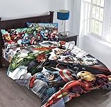 Marvel Avengers Agents of SHIELD Full Comforter Set with Fitted Sheet [並行輸入品]