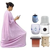 Amazon｜よもぎ蒸し マント よもぎ蒸しセット 自宅 家庭用サウナ