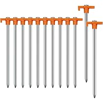 Heavy Duty Tent Peg Set (8 Pack) | Strong & Durable Ground Stakes â