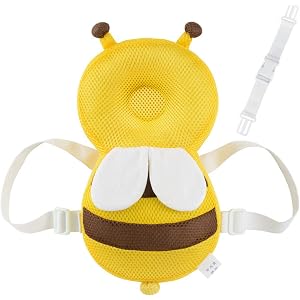 【 ベビーヘッドガード 】 可愛いすぎる転倒防止リュック ごっつん防止 ハチさんリュック メッシュ 赤ちゃん クッション ヘッドガード L.