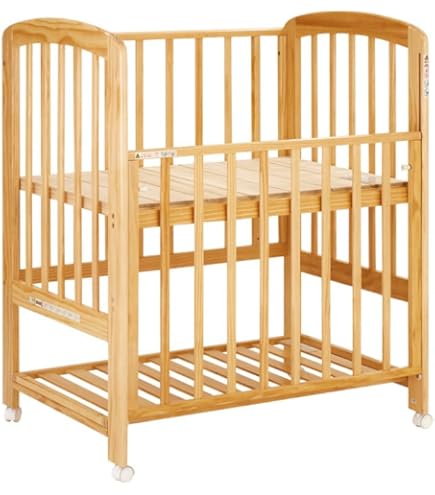 Amazon.co.jp: ベビーベッド キャスター ストッパー付 ハイタイプ 高さ