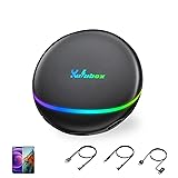 KULU BOX K3 Android12 CarPlay Ai BoxワイヤレスCarPlay Android Autoアダプター Qualcomm 6125 4G-LTE 8GB+128GB カーオーディオ Youtube Netflix Huluなど 動画視聴可能 GPS内蔵 デュアルBluetooth 画面２分割表示可能 HDMI出力 2016年以降の純正で有線のカープレイ搭載車両に対応