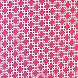 SheetWorld Fitted Pack N Play (Graco Square Playard) Sheet - Hot Pink Links - Made In USA by sheetwo