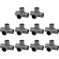 Amazon.co.jp: METALLIXITY ティーPVC管継手 25 mm 10個 4方向 PVC