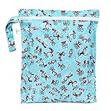 Bumkins Waterproof Zippered Wet Bag, Blue Cat by Bumkins [並行輸入品]