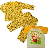 2015年 夏物 アンパンマン 長・半２枚組 ２トップスパジャマ ANPANMAN (イエロー 80cm) aa2436-y-80