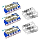 Dorco ST-300 両刃替刃 30枚セット 両刃カミソリ替刃 ストレートカミソリ対応 一枚刃 メンズシェービング ドルコ NEW PLATINUM ST300 ニュープラチナムコーティング