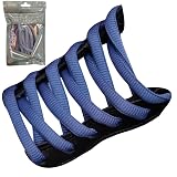 [NODC] D シューレース SHOELACES 靴紐 120cm 140cm DUNK ワイド オーバル 丸紐 無地 靴ひも 平紐 楕円 (ネイビー, 120cm)