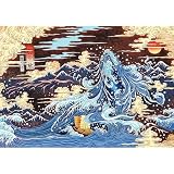 ZGHQHCDRH ダイヤモンドアート 5D モザイクアート ダイアモンドビーズ絵画キット DIY・手作り絵画手芸キット ダイヤモンド塗装 全面貼り付けタイプ 手芸キット (レッド)