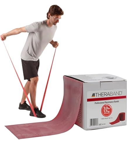 Amazon.co.jp: セラバンド THERABAND 徳用サイズ 合計45.7m (イエロー