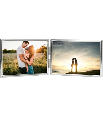 Amazon.co.jp: [XYJP] 横向きの写真を2枚飾れるフォトフレーム フォト