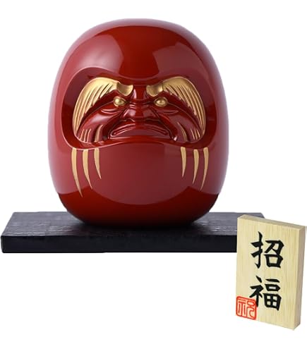 赤色の達磨の置物「中型」約55㎝ Amazon.co.jp: 銀雅堂 赤達磨＿置物 ダルマ 円覚大師 高岡銅器(だるま