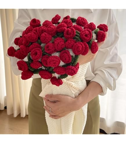 Amazon｜花束になるブランケット 80cm かぎ針編みのブーケブランケット