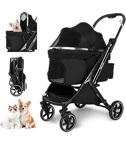 Amazon | Panana わんわんカート ペット用バギー 多頭用 3輪ベビーカー