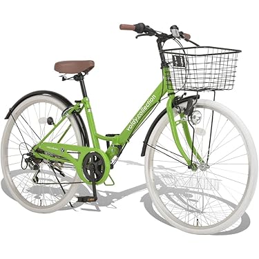 ☆ドリーム2号館☆EPIL/22インチシティサイクル/緑系 C.Dream/PROGEAR ツバキ 26インチ 内装3段変速付き LEDオートライト付