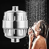 Ruier-tong　高品質　浴室用　シルバー　シャワー浄水器　お風呂浄水器　シャワーフィルター　浄水フィルター　カートリッジ付き　錆水　塩素　　異物除去　抗菌 　消臭　節水　洗浄　多機能　117*8