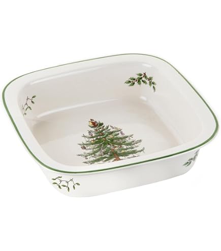 Amazon.co.jp: Spode Christmas Tree Cranberry Bowl with Slotted