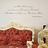 Pop Decors WL-0090-Va Inspirational Quote Wall Decal, The Real Lover is The Man [並行輸入品]