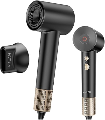 ANLAN ダブルケアドライヤーSE 速乾 大風量 低温 軽量 温冷リズム Amazon | ANLAN ダブルケアドライヤーSE 速乾 大風量 低温 軽量 3段階