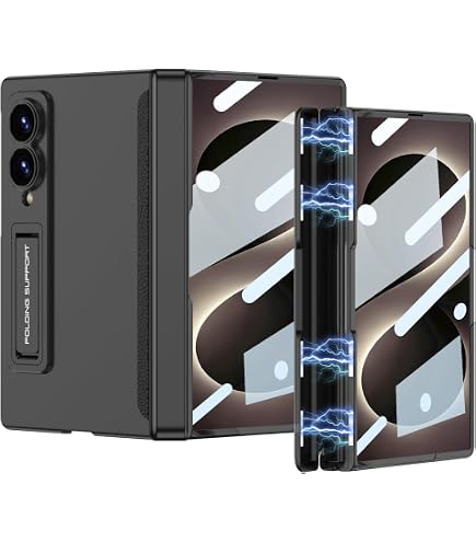 Amazon | Samsung Galaxy Z Fold7 カーボンシールドケース、ブラック