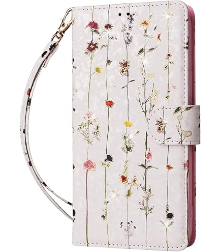 Amazon.co.jp: [村上隆] 手帳型 スマホ ケース お花柄 Flower Flip