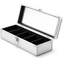 Amazon.co.jp: October1st 腕時計 ケース 5本用 収納 アルミ ボックス