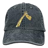 大人 デニム キャップジラフ キリン モー モー アニマル柄 イラスト 大人気 釣り レジャー・キャップ UVカット 紫外線対策 日よけ 小顔効果 プリント付き 無地 ライトブルー