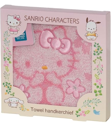 Amazon.co.jp: ハローキティ ブーケタオルハンカチ (ピンク) 婦人