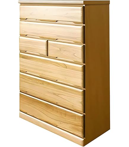 Amazon｜ハイチェスト 幅90cm タンス 5段 完成品 国産 衣類収納 木製