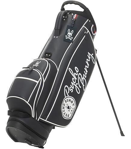 Psycho Bunny サイコバニー スタンド式 キャディバッグ 美品！ Psycho Bunny サイコバニー ゴルフ キャディバッグ カート型 5