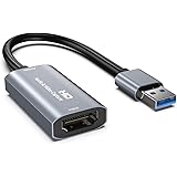 2021放熱 Chilison HDMI キャプチャーボード ゲームキャプチャー USB3.0 ビデオキャプチャカード 1080P60Hz ゲーム実況生配信、画面共有、録画、ライブ会議に適用 小型軽量 Nintendo Switch、PS5、OBS