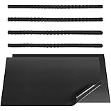 DanziX 4 Pcs Black Oven Shelf Silicone Rack Guard Protector + 2 Pcs Non Stick Oven Liners Mat for Keeping Oven Clean and Prot