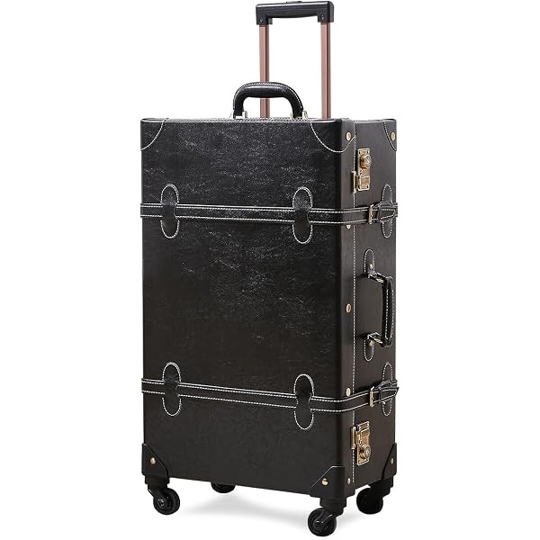 アンティーク調 キャリーケース トランク型 レザー風 Amazon | [COTRUNKAGE] スーツケースセット スタイリッシュ