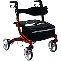 赤いアルミ製歩行器 折りたたみ式 Amazon | 楽々健 折り畳み式 アルミ製 歩行車 高さ82/84.5/87