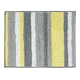 InterDesign マイクロファイバー ストライプ バスルーム シャワー アクセント ラグ 21-Inch by 17-Inch 18904
