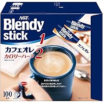 Amazon.co.jp: AGF ブレンディ スティック カフェオレ 甘さなし 100本
