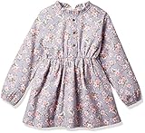 (チェリーレッド) CherryRed 子供服 ワンピース 女の子 フォーマル 花柄 長袖 春 秋 入園式 入学式 110 ブルー