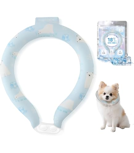 Amazon | 犬 クールネック 首冷やす ペット用 ネッククーラー【18℃凍結