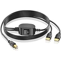 Amazon.co.jp: LBSC USBプリンター共有ケーブル 1.5m 1台のプリンター