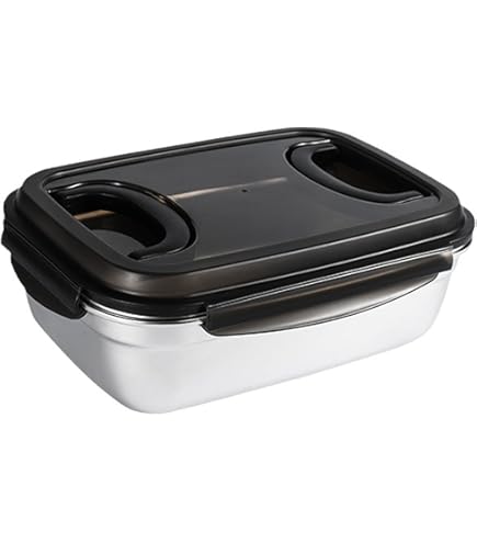 Amazon｜キッチンフラワーステンレススチール長方形キムチ食品保存容器