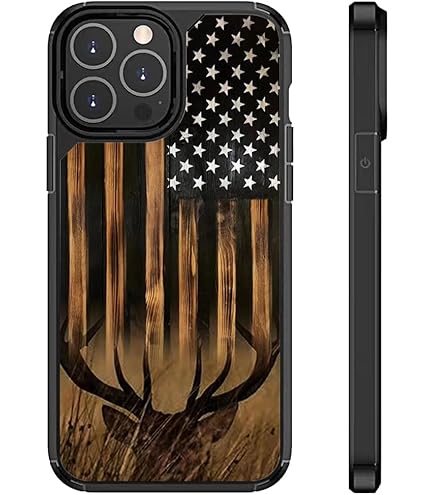 DAIZAG Case Compatible With IPhone 15 Pro Max,Shockproof Soft Phone Cover For Boy Men Gift Case,Classic Camo Hunter Jungle Deer
